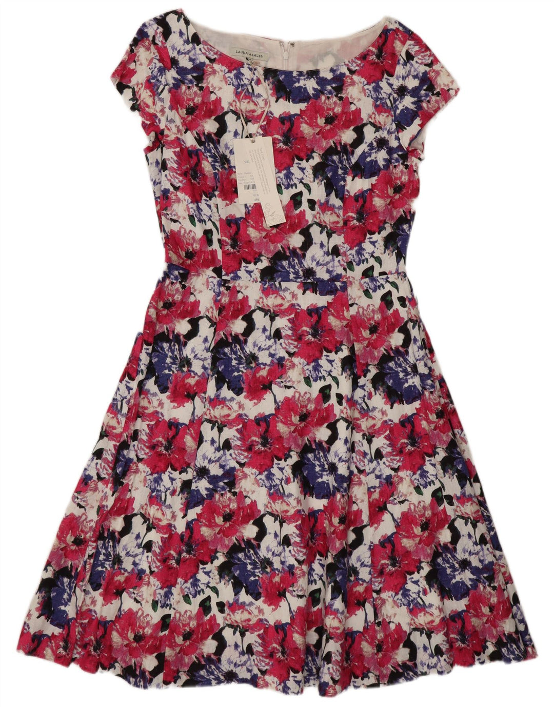 Laura Ashley Abito da tè regolare da donna UK 12 Medio Floreale multicolore