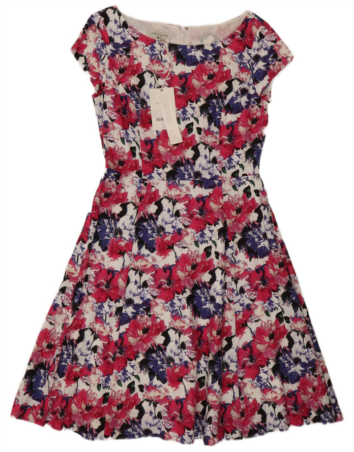 Laura Ashley Abito da tè regolare da donna UK 12 Medio Floreale multicolore