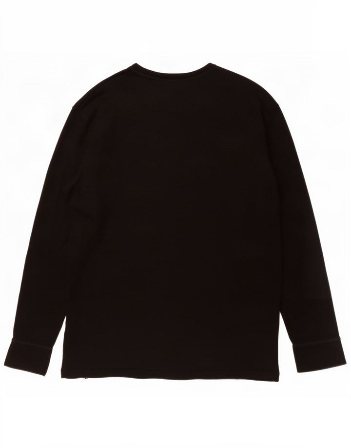 Marks & Spencer Maglione da uomo con scollo a barca grande lana nera