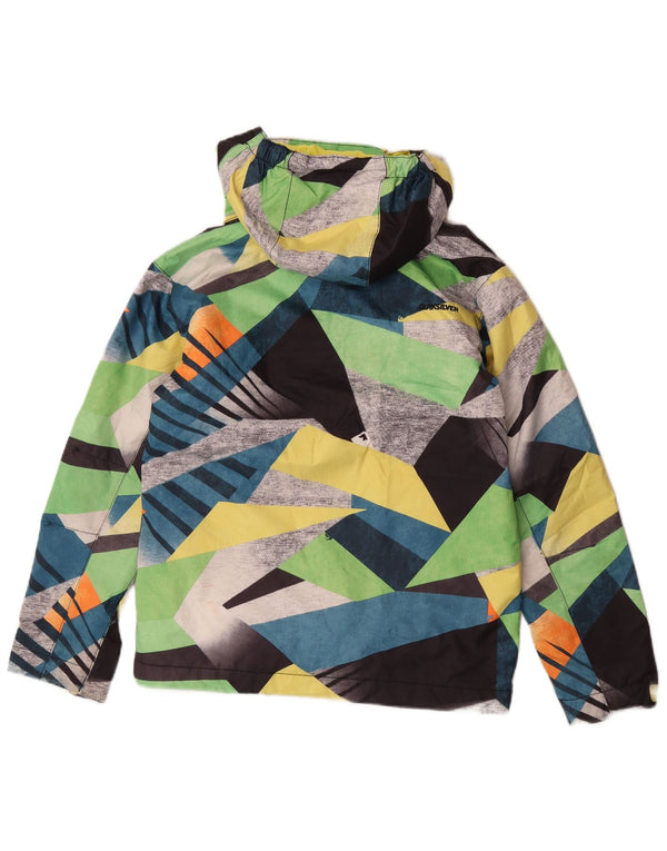 Giacca a vento Quiksilver da ragazzo 11-12 anni multicolore geometrica