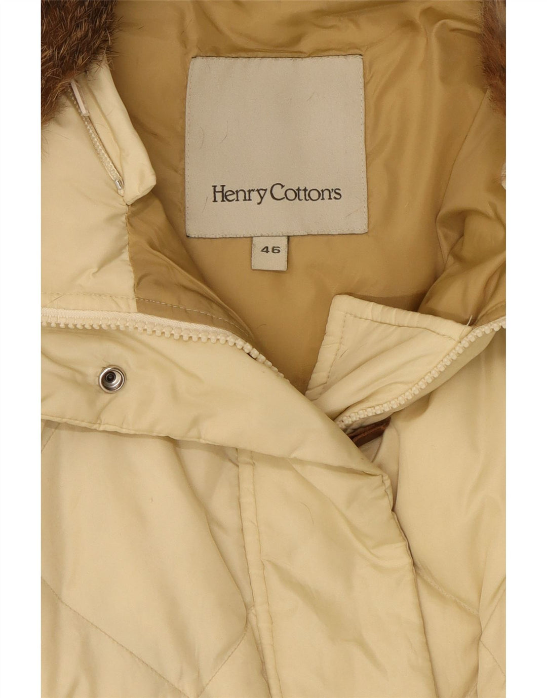 Cappotto imbottito da donna Henry Cottons IT 46 Large Beige
