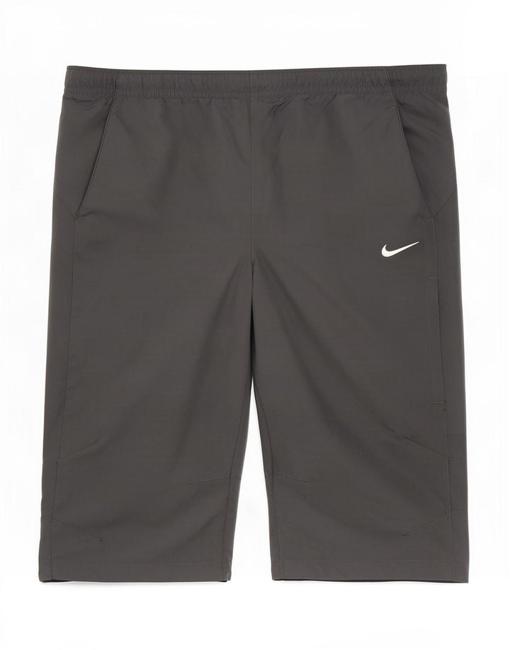 Pantaloncini sportivi Nike Bermuda da uomo, grandi, in poliestere grigio