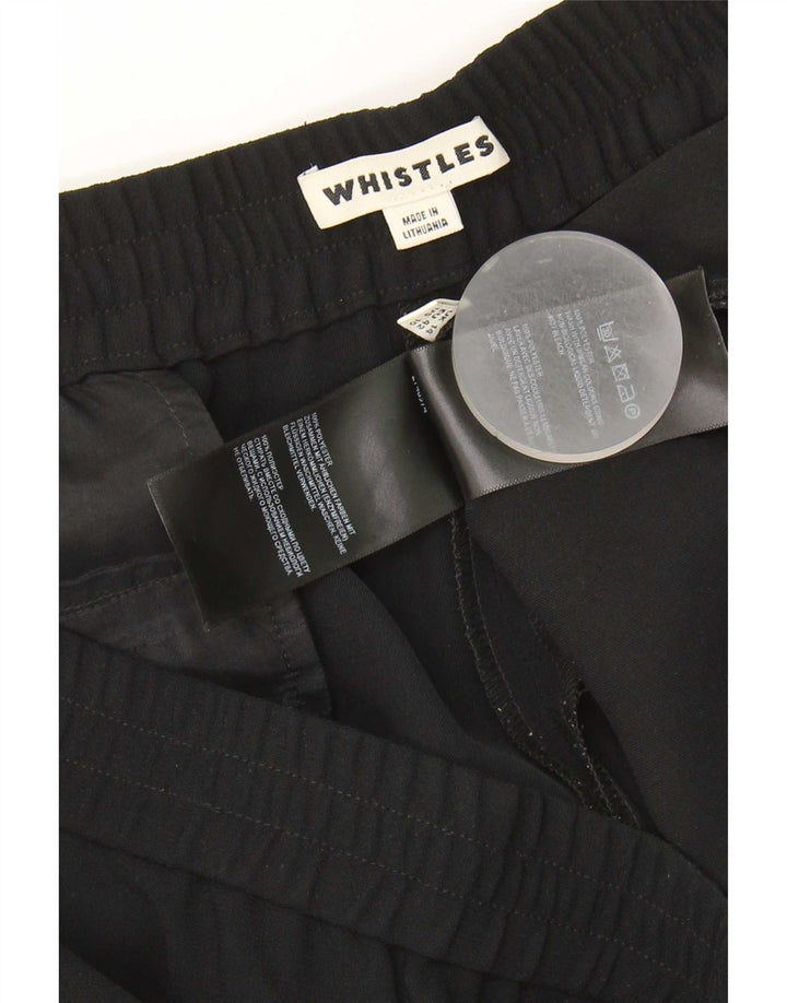 Pantaloni Capri da donna Whistles UK 14 Large W34 L22 Poliestere nero