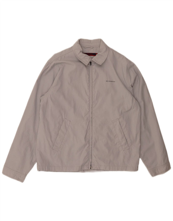 Giubbotto bomber da uomo BEN SHERMAN UK 38 Cotone grigio medio