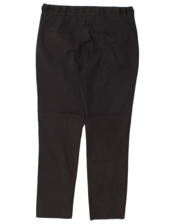 Pantaloni casual slim da donna ZARA grandi W32 L26 neri