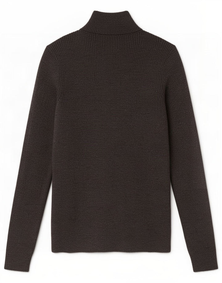 Maglione maglione a collo alto da donna Marks & Spencer UK 10 piccolo grigio