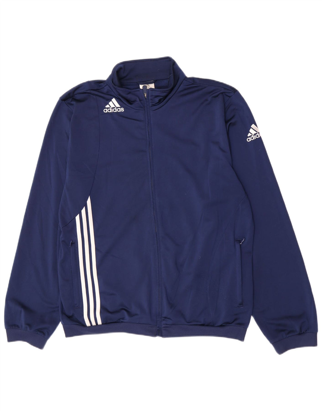 Adidas Giacca da tuta grafica da uomo UK 44/46 Large Blu Navy Poliestere