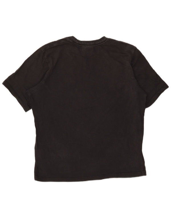 T-shirt grafica da uomo Adidas Top grande in cotone nero