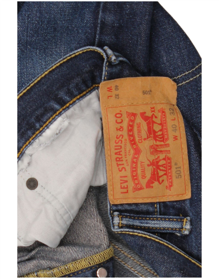 Levi's Uomo 501 Jeans dritti W40 L32 Blu Navy