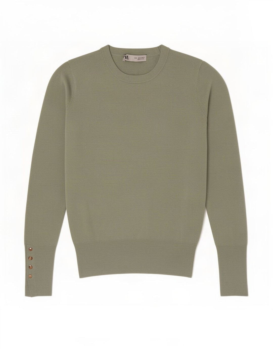 Maglione maglione girocollo da donna Zara UK 8 piccolo viscosa verde