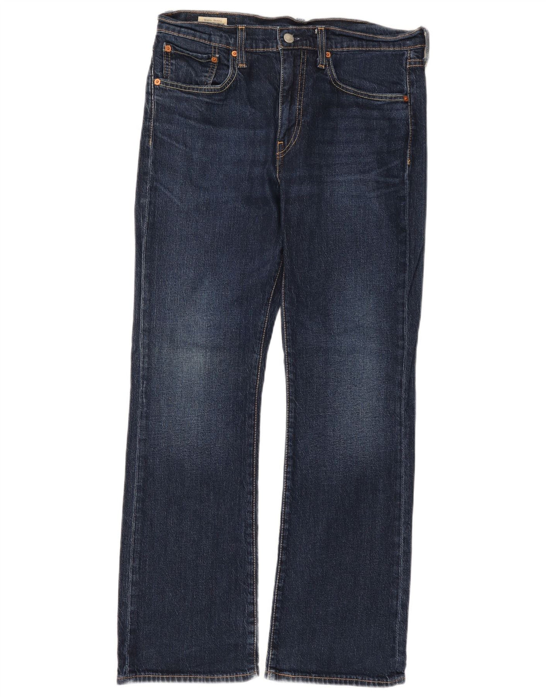 Levi's Uomo 527 Bootcut Jeans W32 L30 Blu Navy Cotone