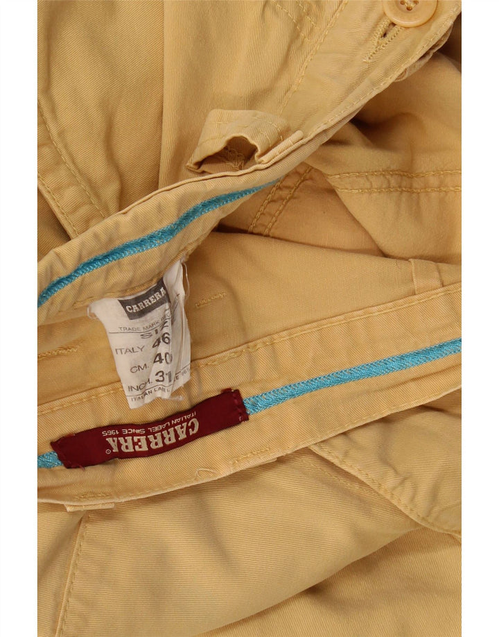 Pantaloncini cargo da uomo CARRERA IT 46 Small W31 Cotone giallo