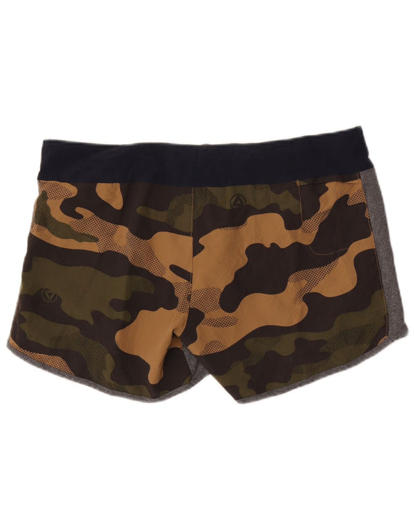 Pantaloncini da bagno Reebok da donna con grafica UK 12/14 Marrone medio mimetico