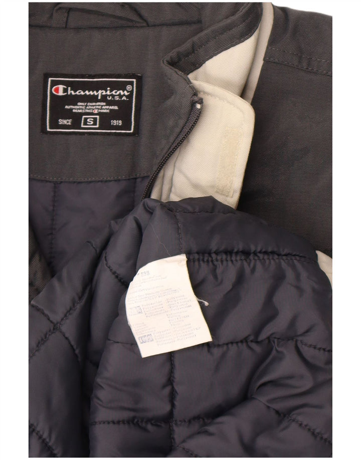 Gilet imbottito da uomo Champion UK 36 Small Grigio Colourblock in poliammide