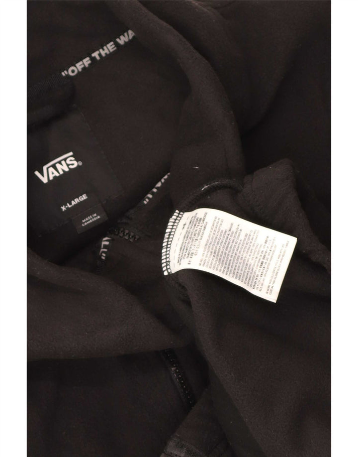 Giacca in pile grafica da uomo Vans UK 42 XL poliestere nero