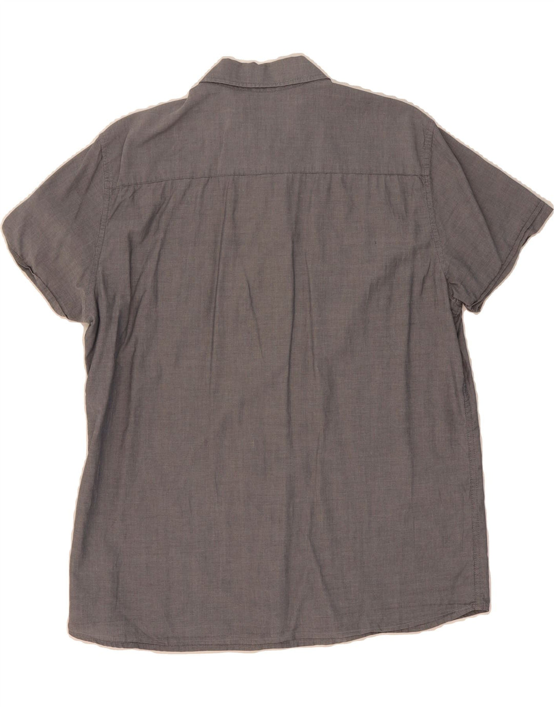 MUSTANG Mens Slim Fit Short Sleeve Shirt Large Grey Vintage Mustang and Second-Hand Mustang from Messina Hembry 