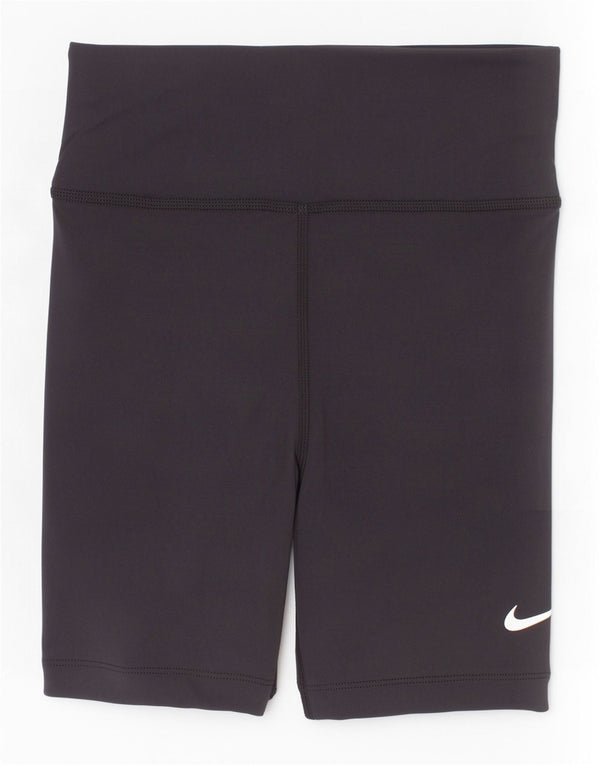 Nike Girls Dri Fit Sport Shorts 10-11 Years Medium Black Polyester