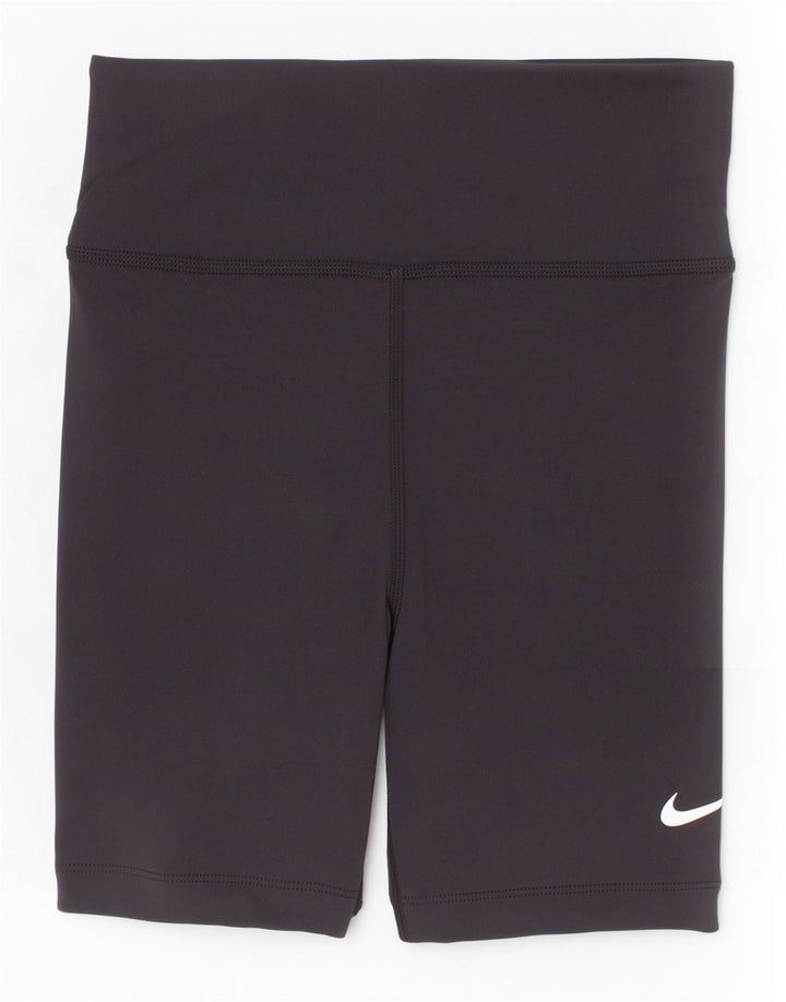 Pantaloncini sportivi Nike Dri Fit per ragazze 10-11 anni, poliestere nero medio