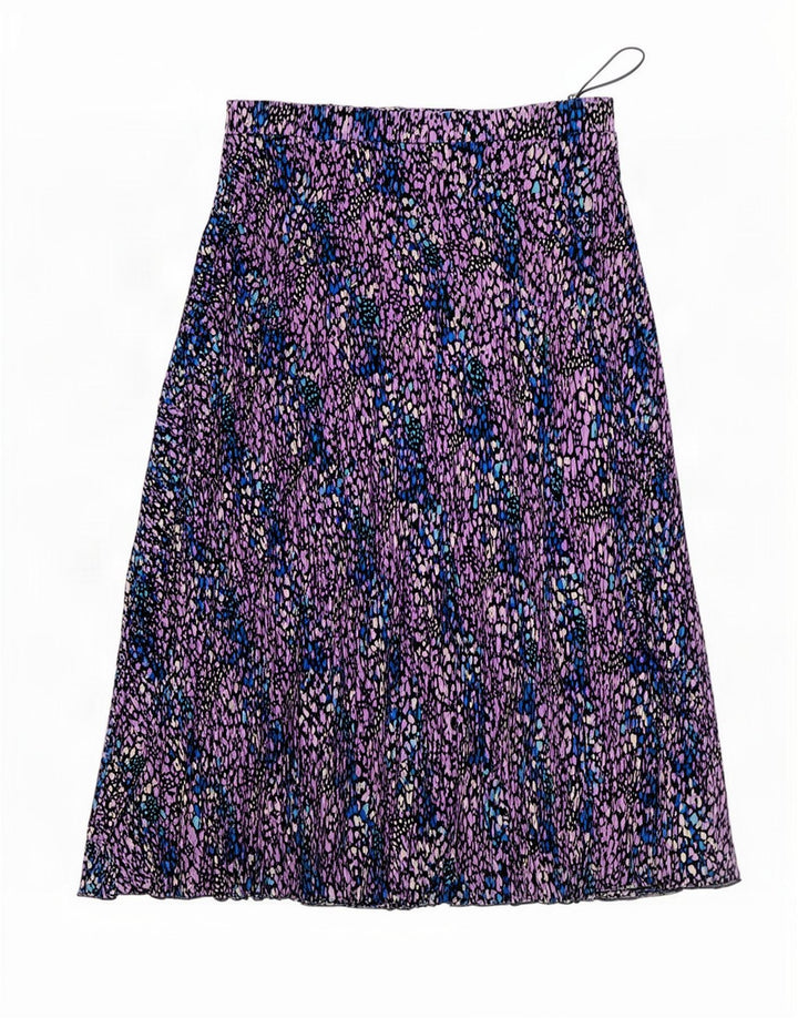 Gonna a trapezio da donna Marks & Spencer UK 14 grande W34 multicolore maculato