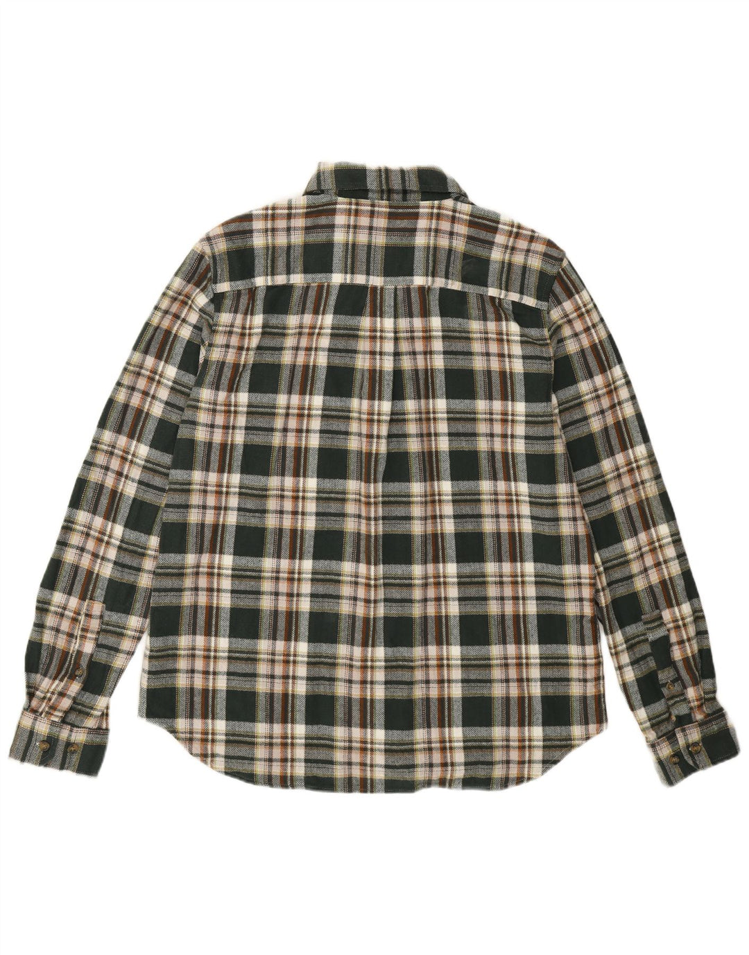 Eddie Bauer Camicia da uomo in flanella di cotone scozzese grande verde