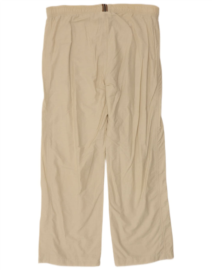 CHAMPION Pantaloni casual dritti da uomo grandi W36 L29 cotone bianco sporco