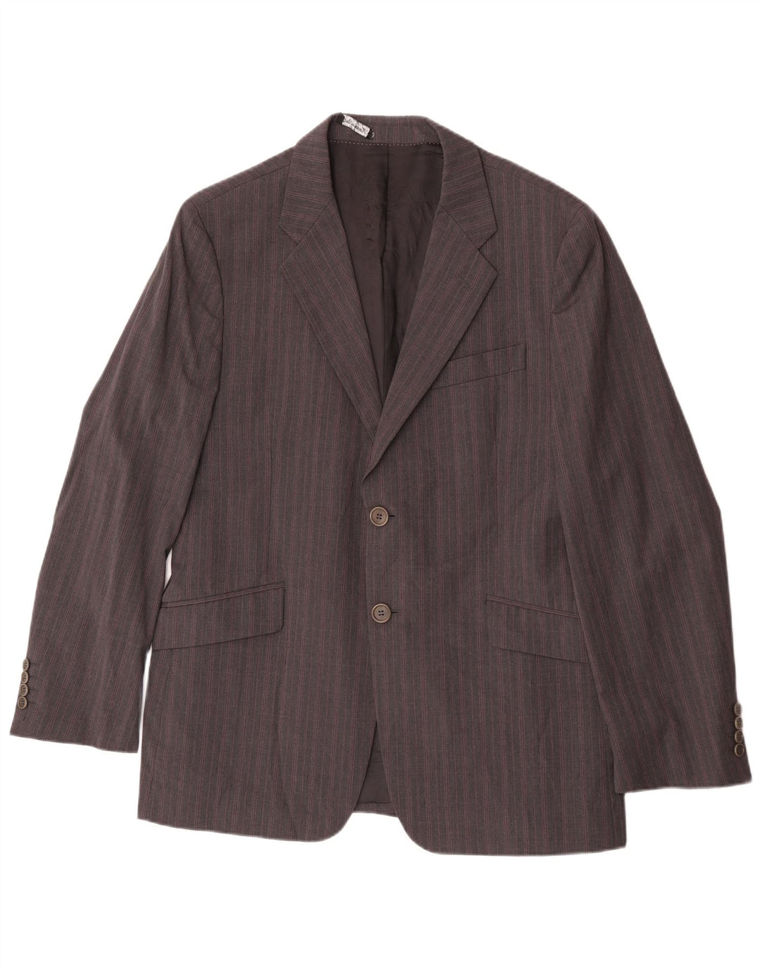 Giacca blazer da uomo a 2 bottoni Paul Smith UK 42 XL a righe grigie