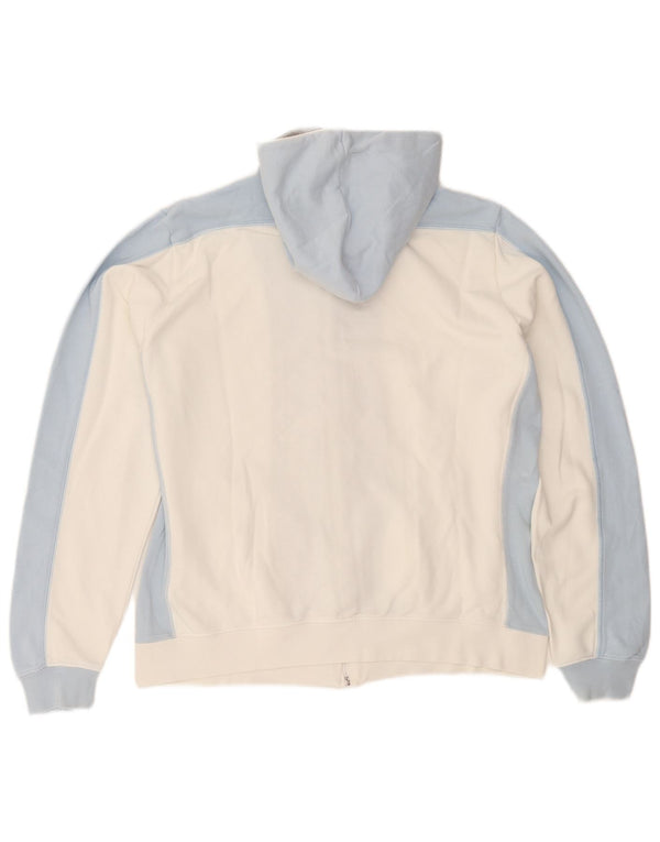 Felpa con cappuccio e zip da donna Champion UK 18 XL Cotone color block bianco