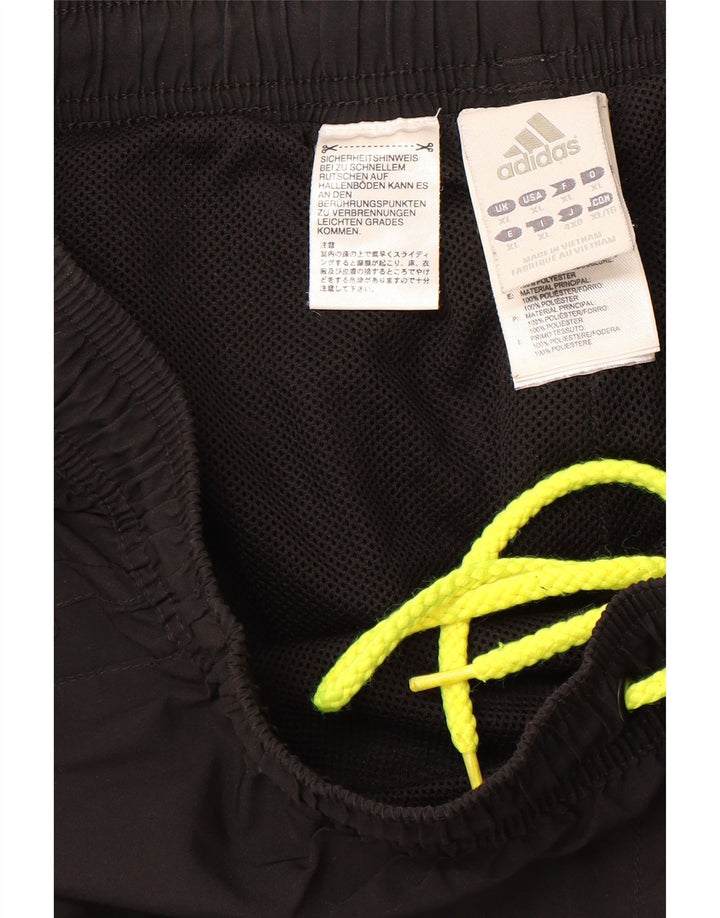 ADIDAS Mens Graphic Tracksuit Trousers XL  Black Polyester Vintage Adidas and Second-Hand Adidas from Messina Hembry 