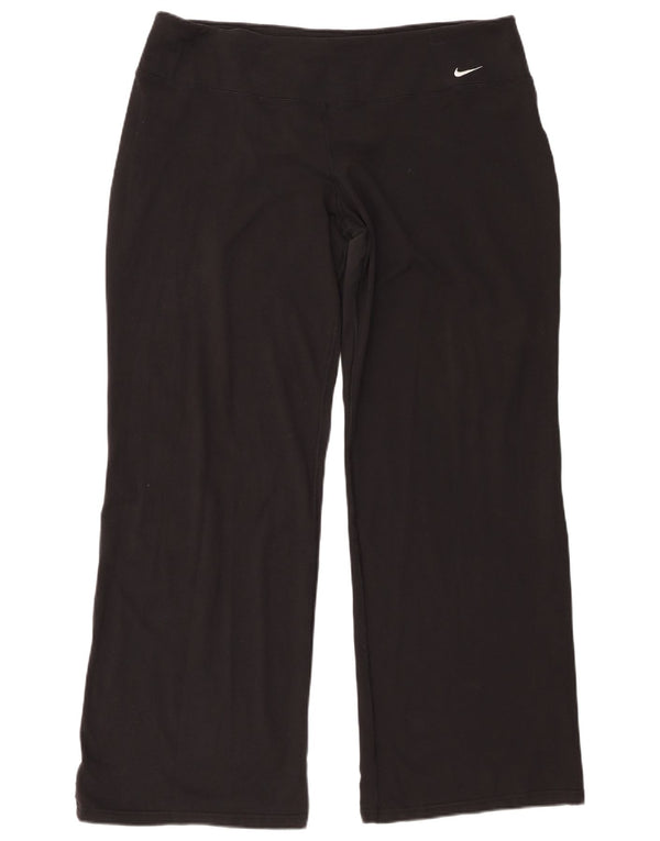 Pantaloni da tuta da donna Nike Loose Fit UK 18 XL cotone nero