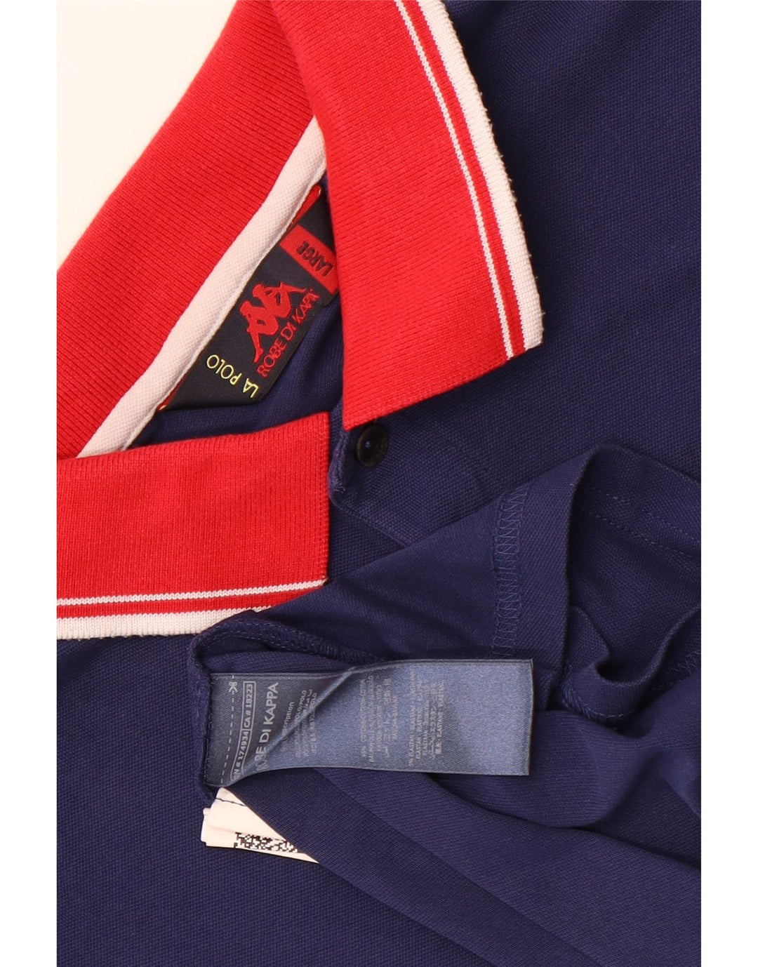 Polo Kappa Uomo Large Blu Navy in cotone