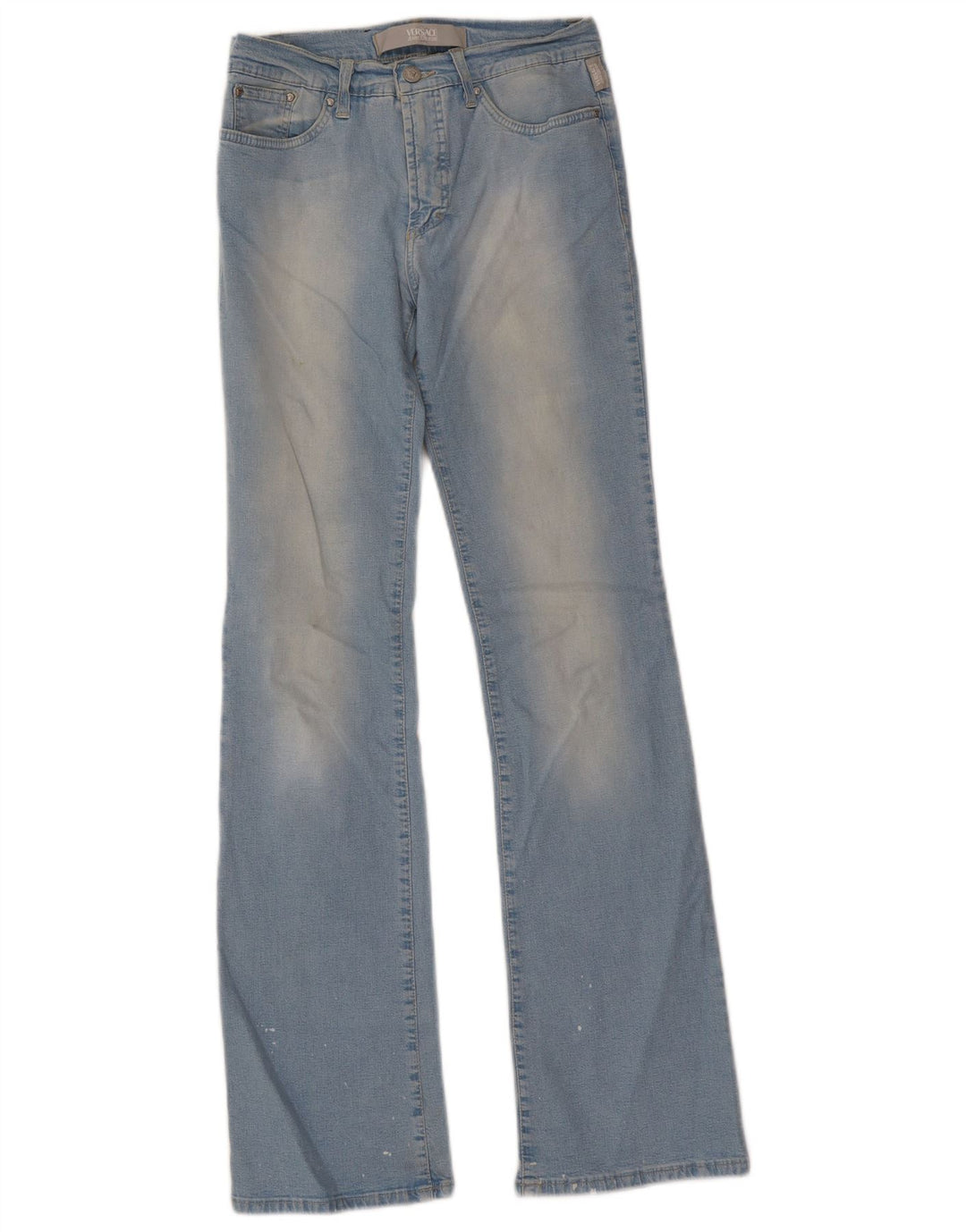 Jeans svasati da donna Versace W29 L32 cotone blu