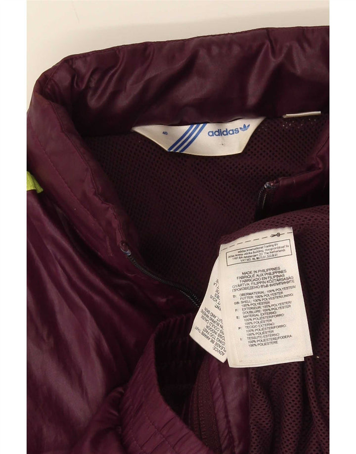 Giacca sportiva da donna con cappuccio Adidas EU 40 Medium Maroon Poliestere