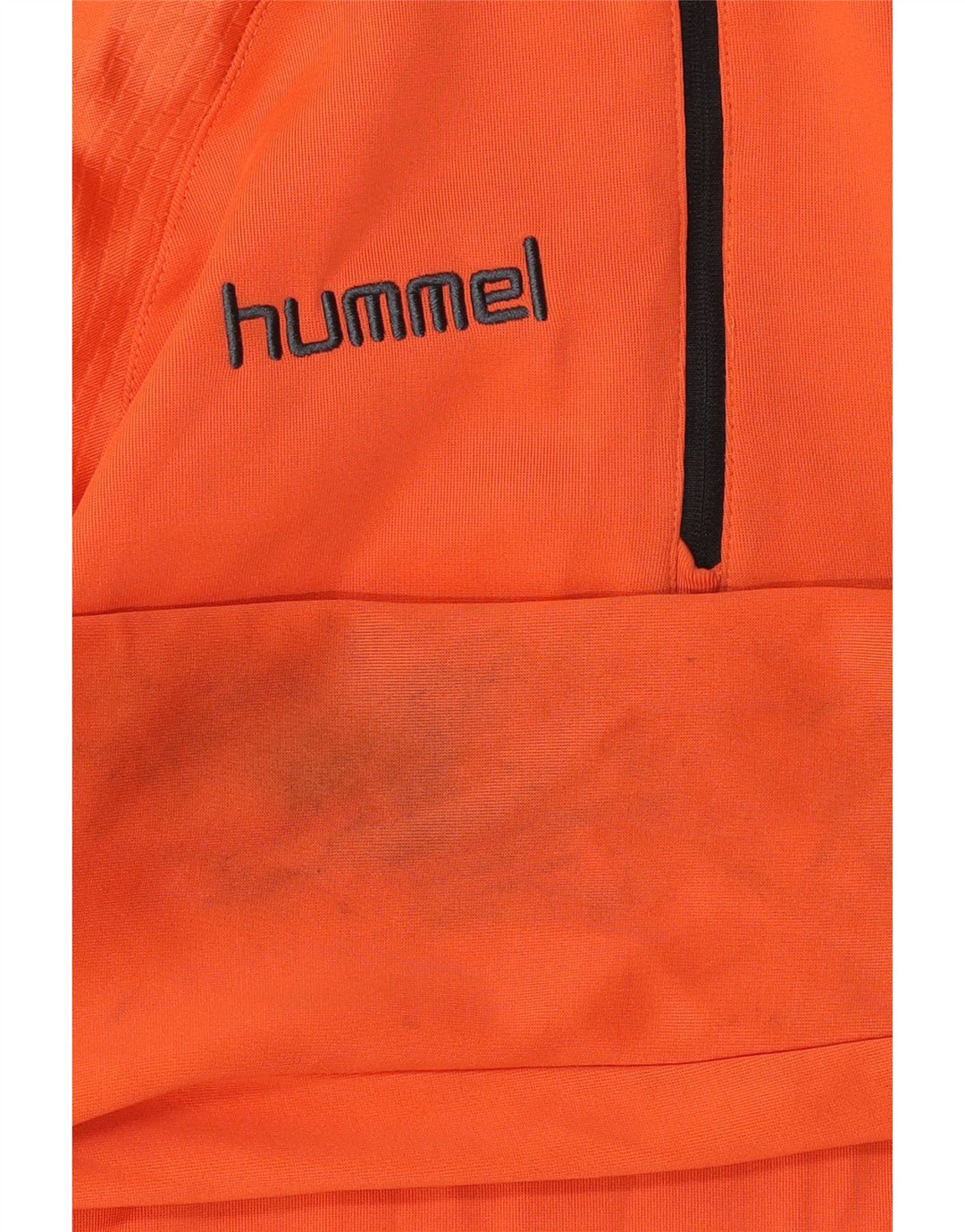 Top della tuta da ginnastica con grafica per ragazzi Hummel 15-16 anni color block arancione