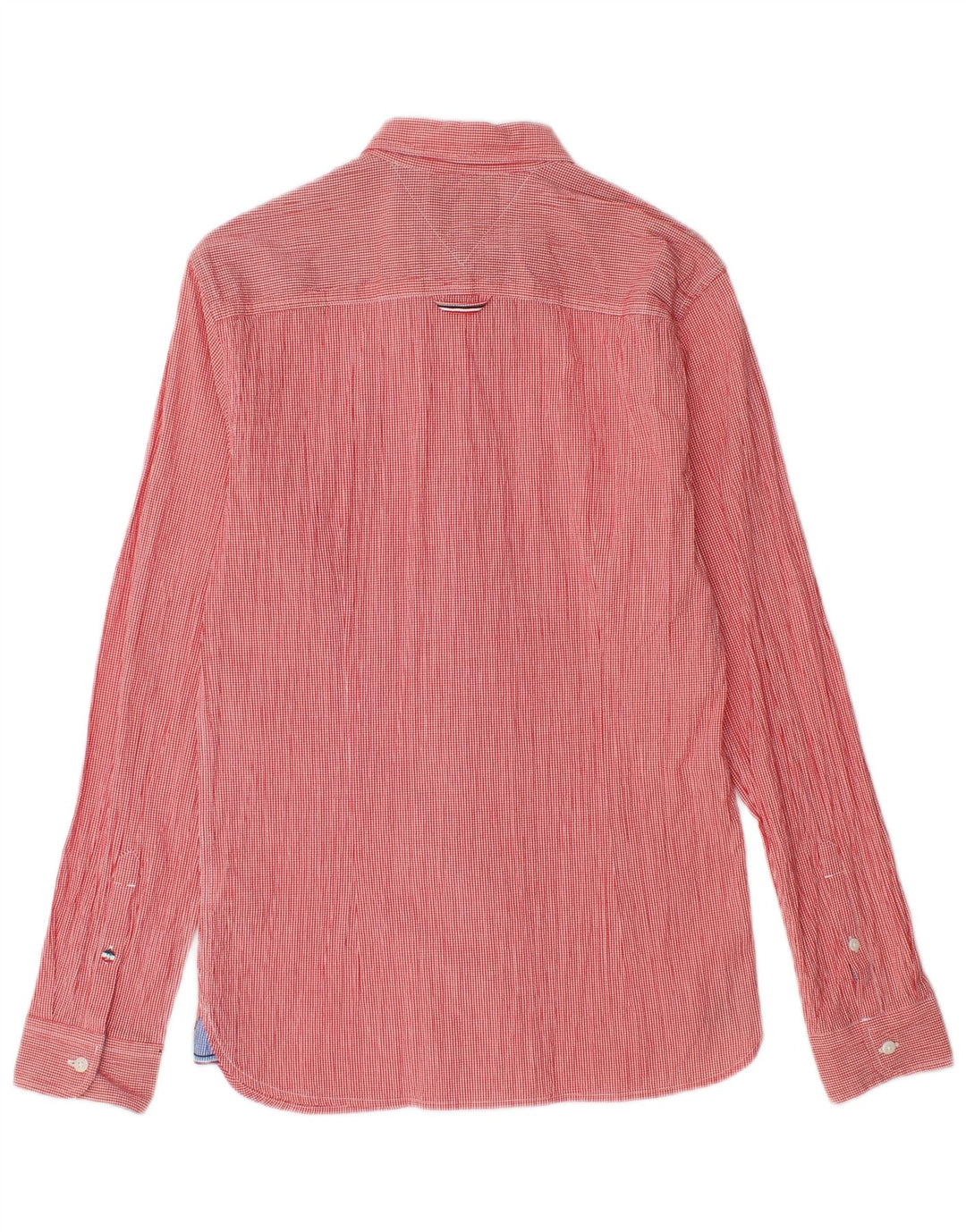 TOMMY HILFIGER Camicia slim fit da uomo piccola in cotone a righe rosse