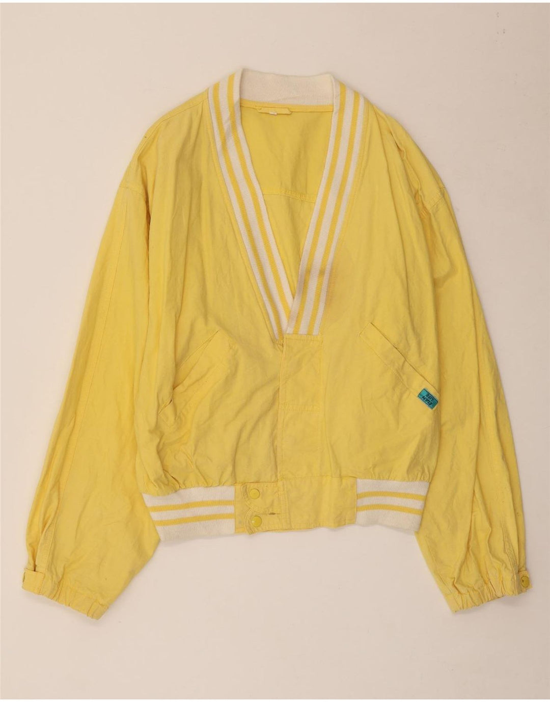 Bomber vintage da uomo IT 52 XL in cotone giallo