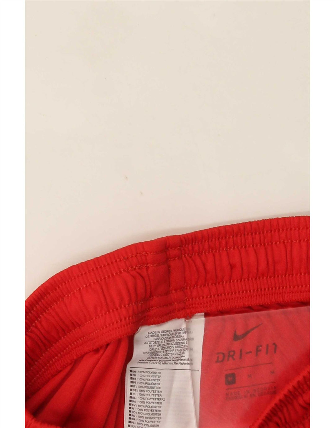 Pantaloncini sportivi Nike Dri Fit da uomo in poliestere rosso medio