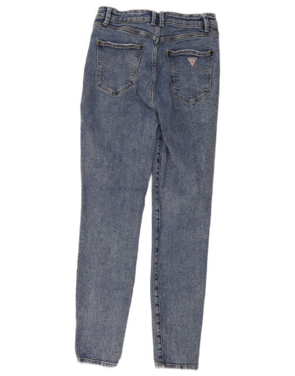 Jeans skinny a vita alta da donna Guess W26 L28 Blu
