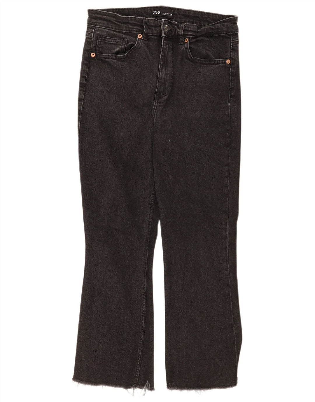 Jeans corti da donna Zara EU 42 grandi W32 L24 neri