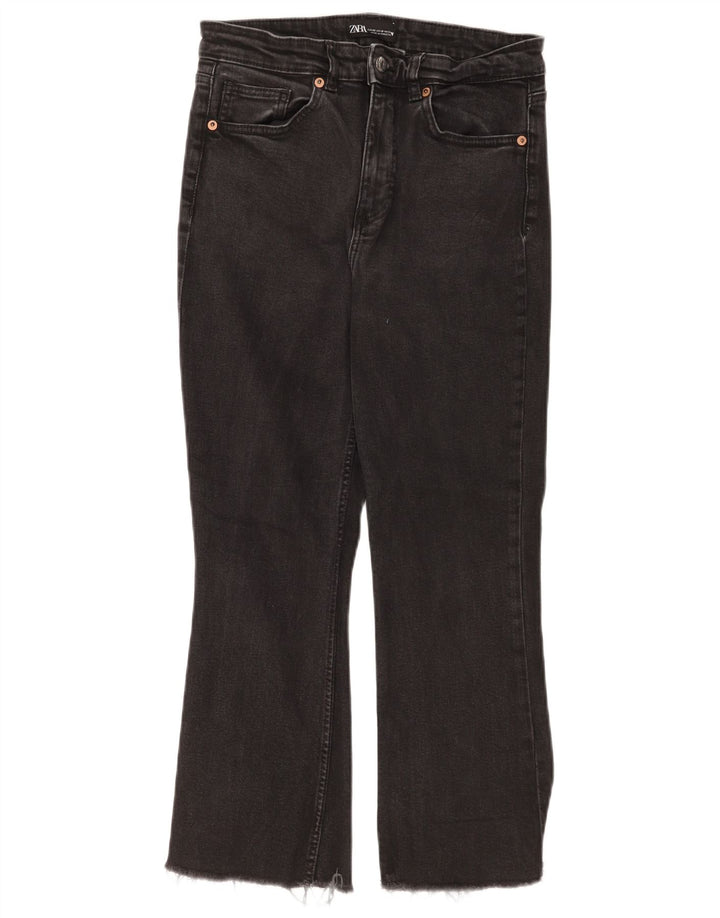 Jeans corti da donna Zara EU 42 grandi W32 L24 neri