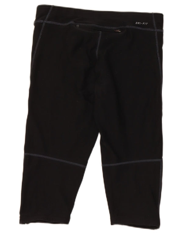 Leggings Nike Dri Fit Capri da donna UK 10 piccoli poliestere nero