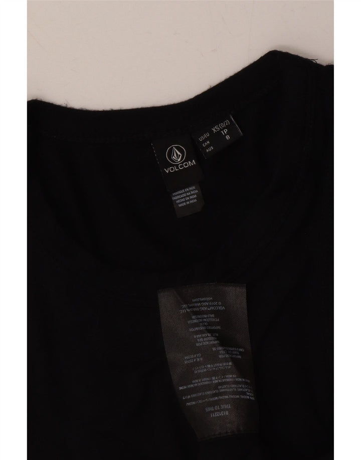 VOLCOM Womens Sleeveless Maxi Dress US 0/2 XS Black Modal Vintage Volcom and Second-Hand Volcom from Messina Hembry 