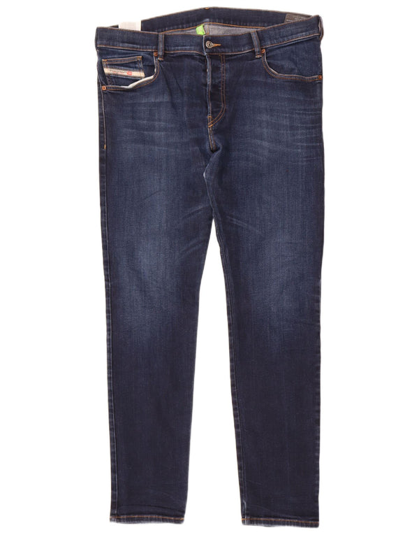 Jeans affusolati D-Yennox da uomo Diesel W38 L34 cotone blu navy