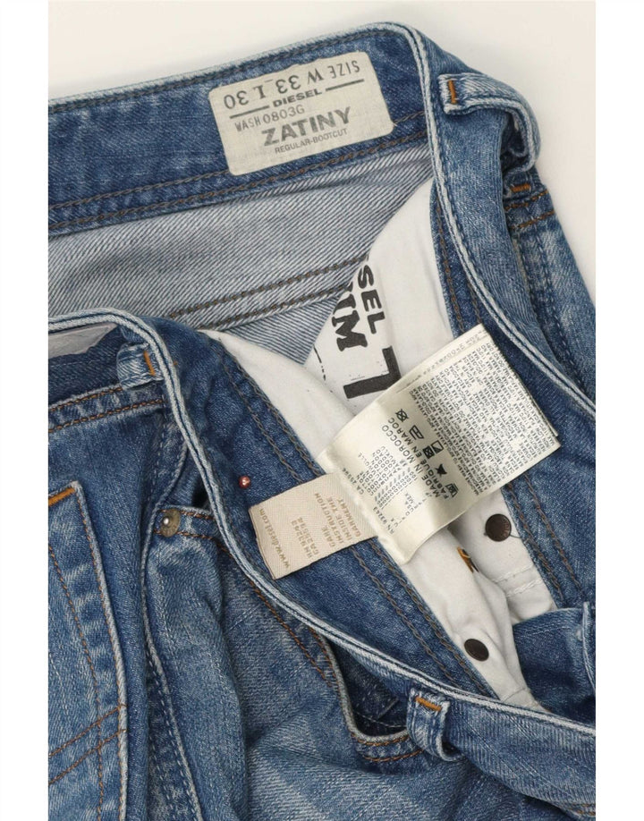 Jeans bootcut da uomo Diesel Zatiny vestibilità regolare W33 L30 cotone blu