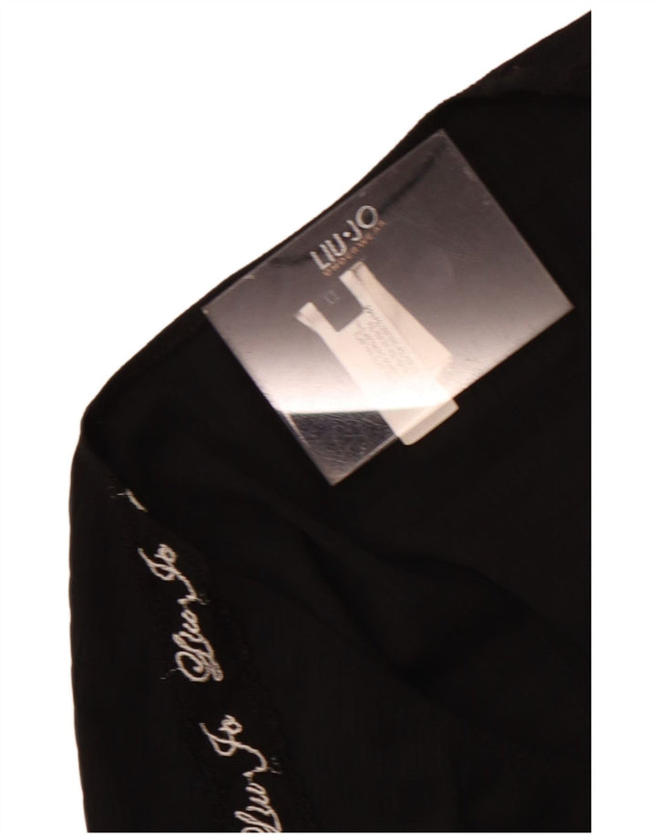 Camicetta grafica da donna Liu Jo Top UK 4 XS poliestere nero