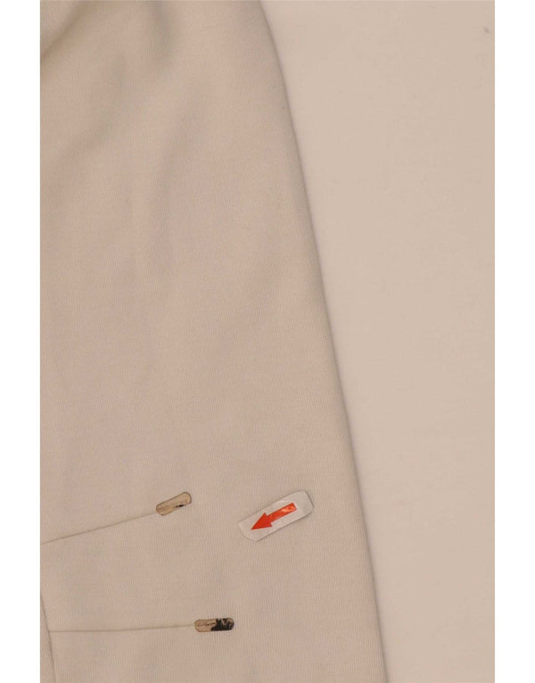 Felpa con cappuccio e zip da donna Nike UK 16 grande cotone bianco