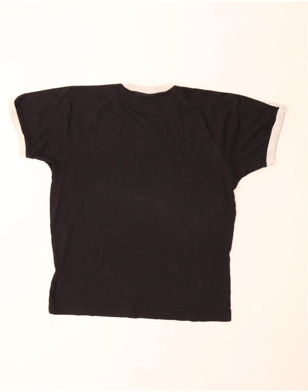 T-shirt ADIDAS da uomo Top in cotone nero medio