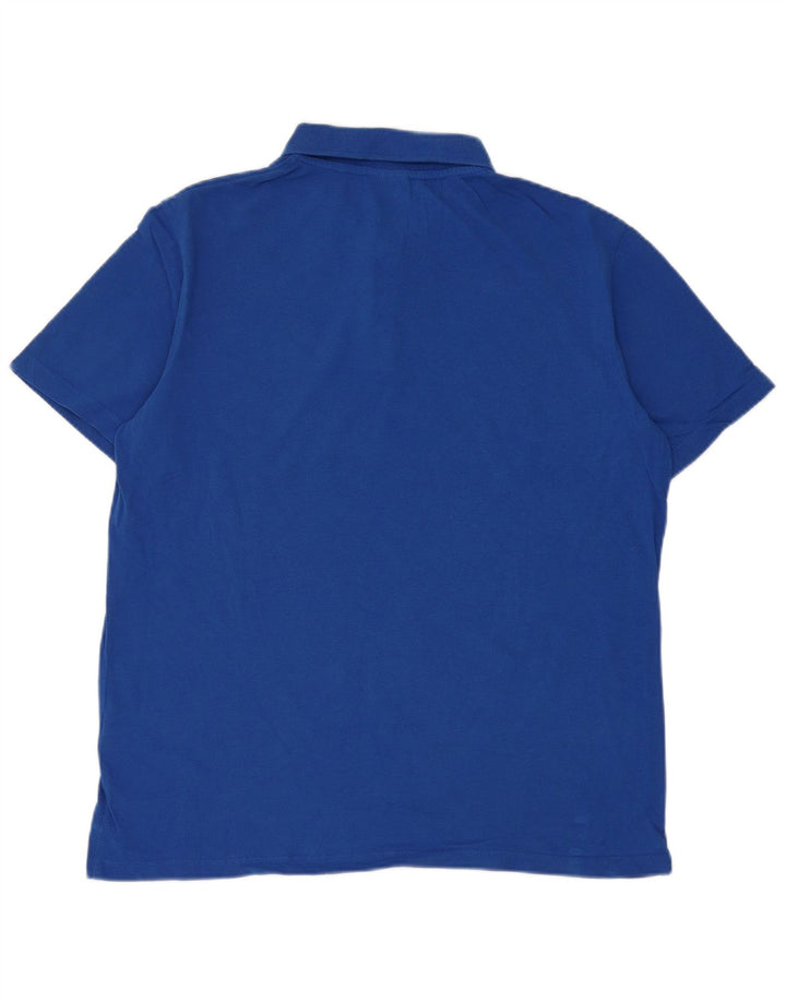 Polo Uomo Diadora Blu Medio in Cotone