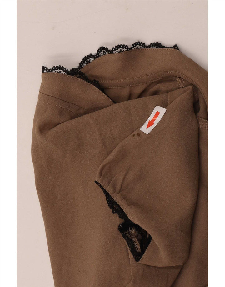 Camicetta da donna Benetton Top UK 10 Small Beige Poliestere
