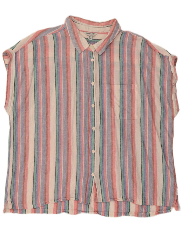 Camicetta senza maniche da donna Orvis UK 18 XL a righe multicolore