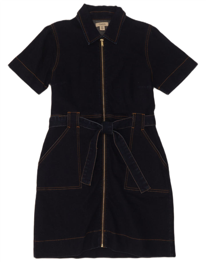 Abito in denim da donna Oasis UK 12 Cotone medio blu navy